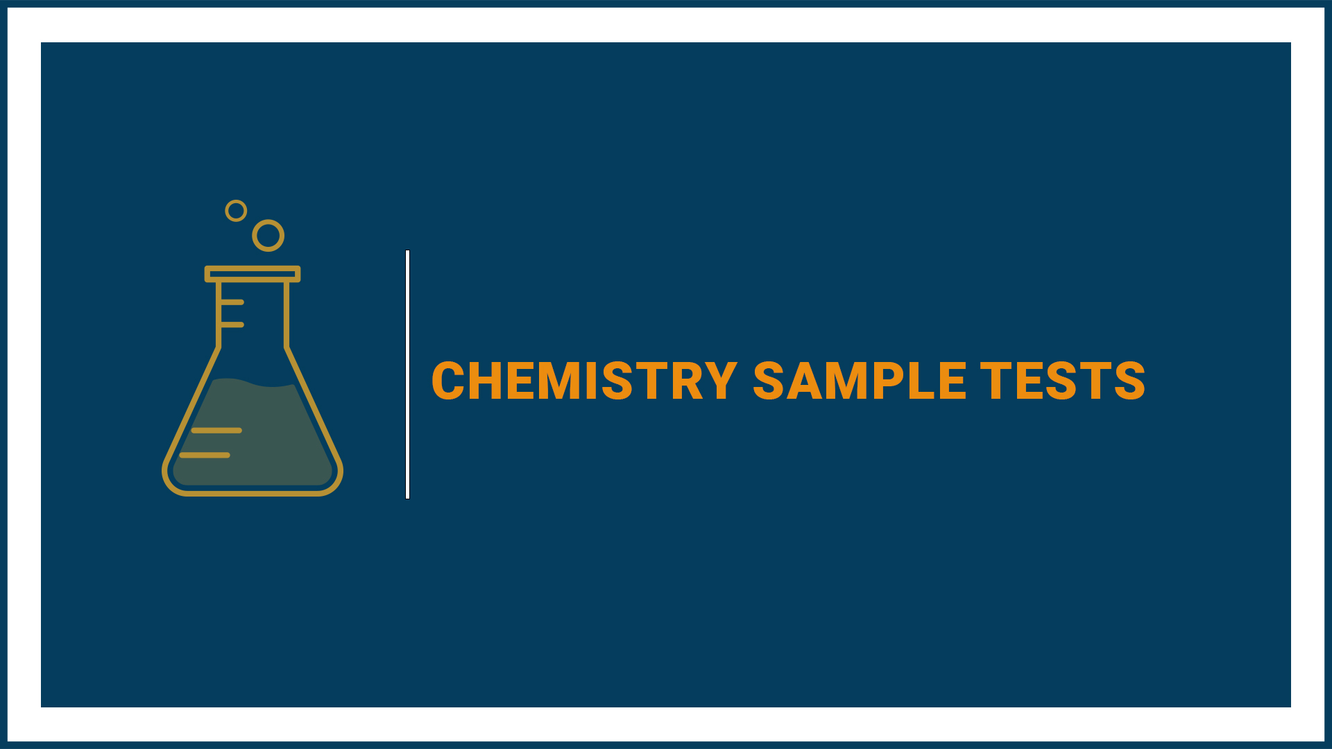 Chemistry Sample Tests (Grade 9)